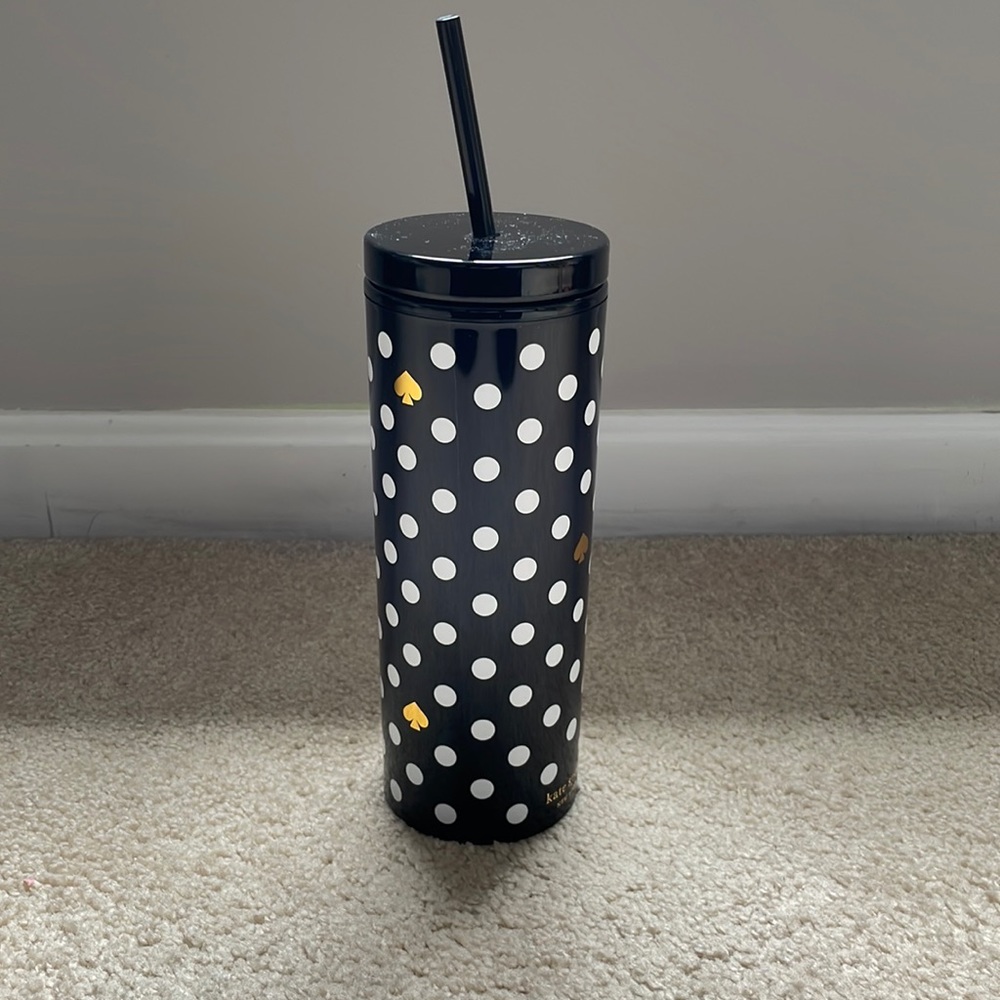 Kate Spade ♠️ polka dot tumbler